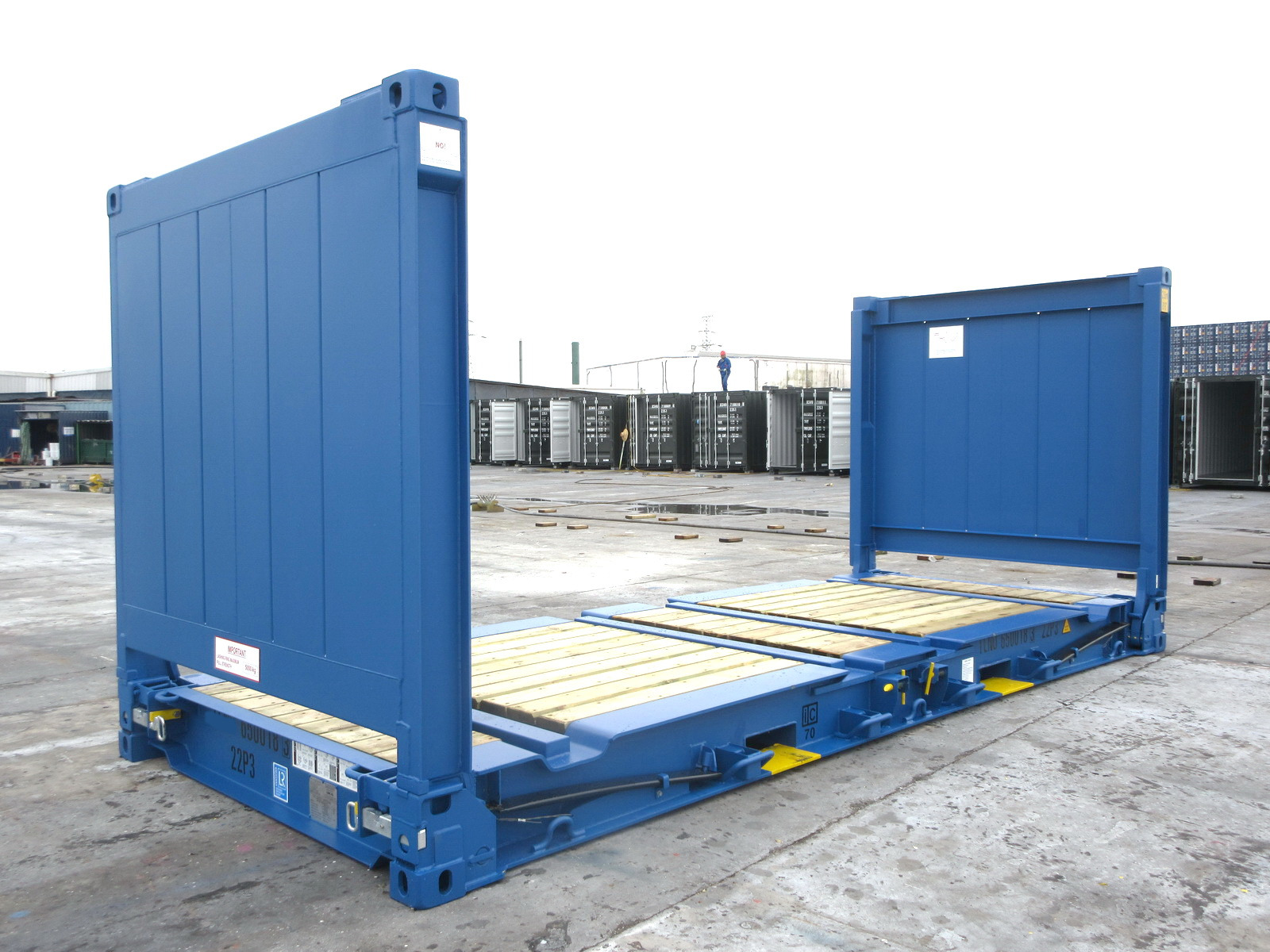 20 Fuß Flat Rack Collapsible Ends Container – Bild 2