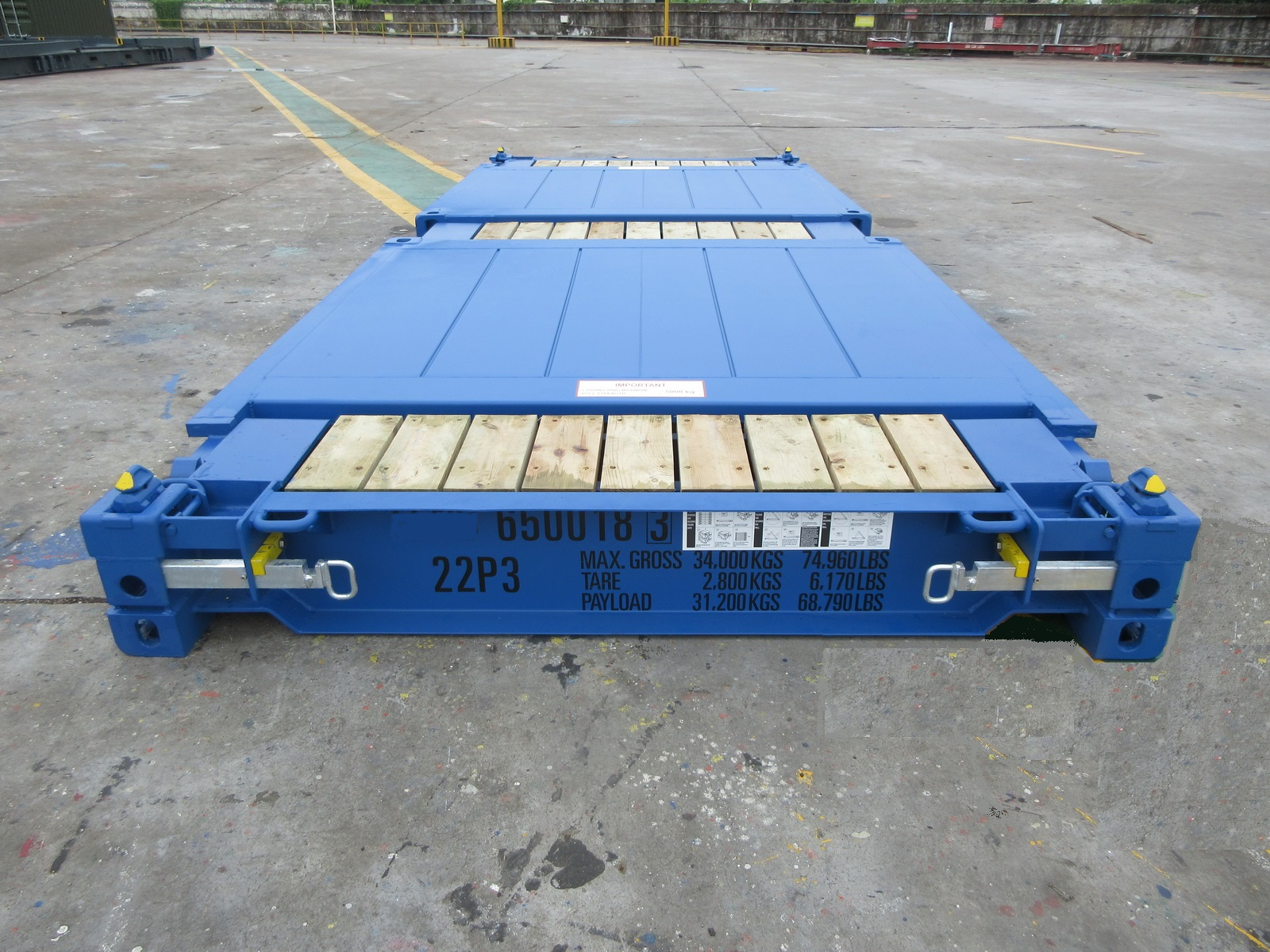 20 Fuß Flat Rack Collapsible Ends Container – Bild 4