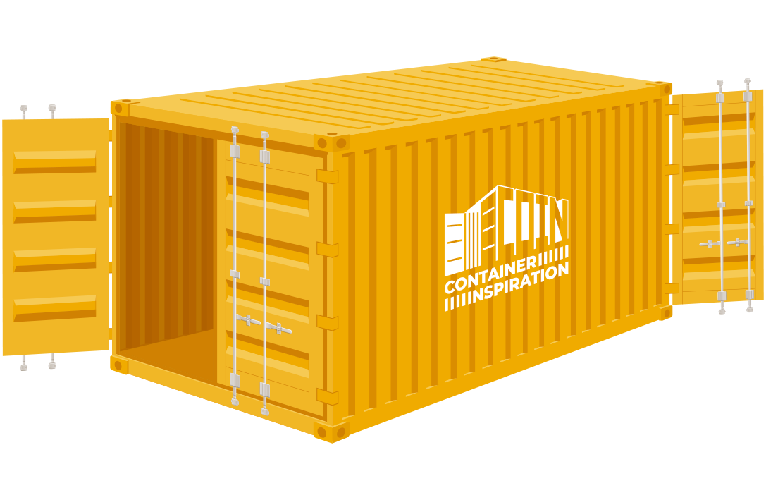 20 Fuß Double Door Container